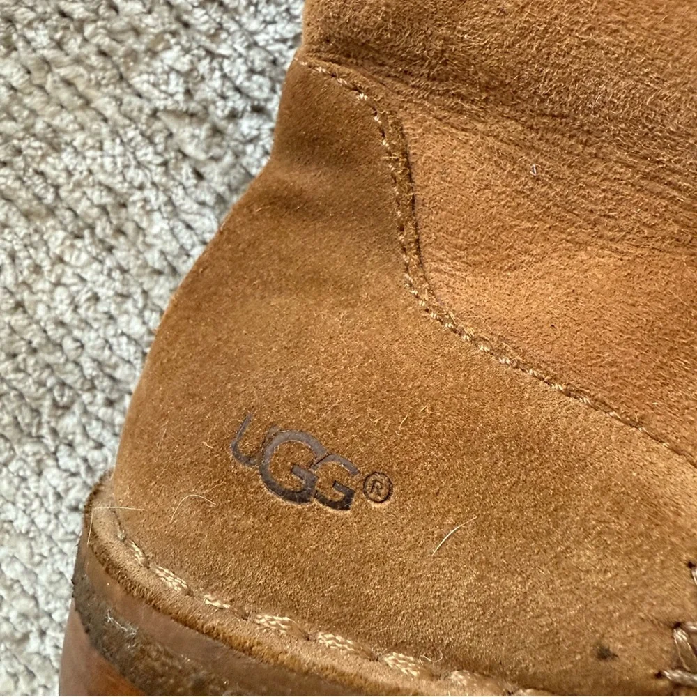 UGG Shearling-Lined Tall Suede Boots‎ – Women’s 6.5